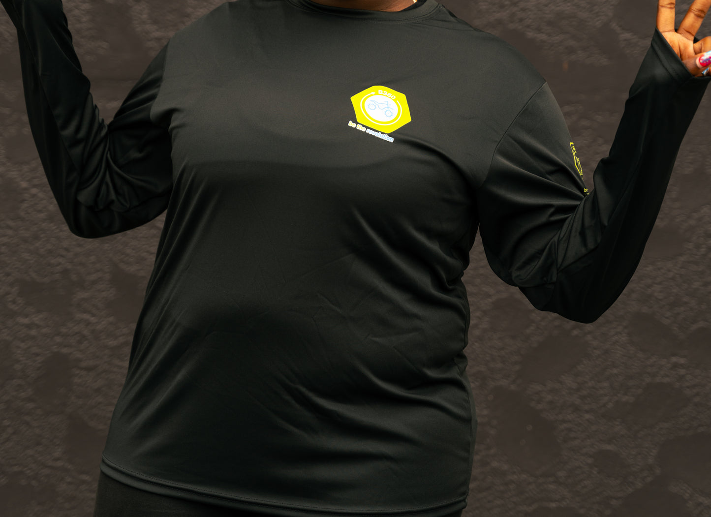 B360 Black Dri-fit Long Sleeve